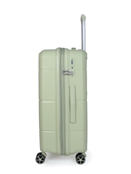 Newcom Reisekoffer Hartschalen Green mit 4 Räder Set 3Stück N1595