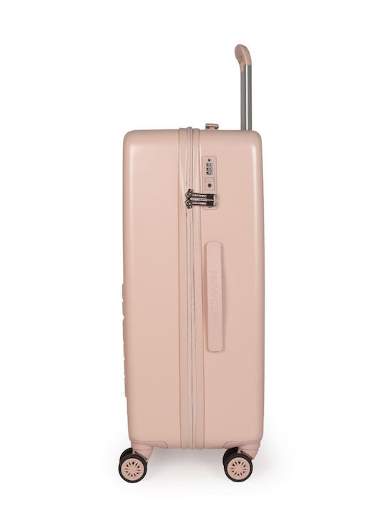 Newcom Homeone Hart Rosa Reise Koffer Mit 4 Rädern Set 3 Stück