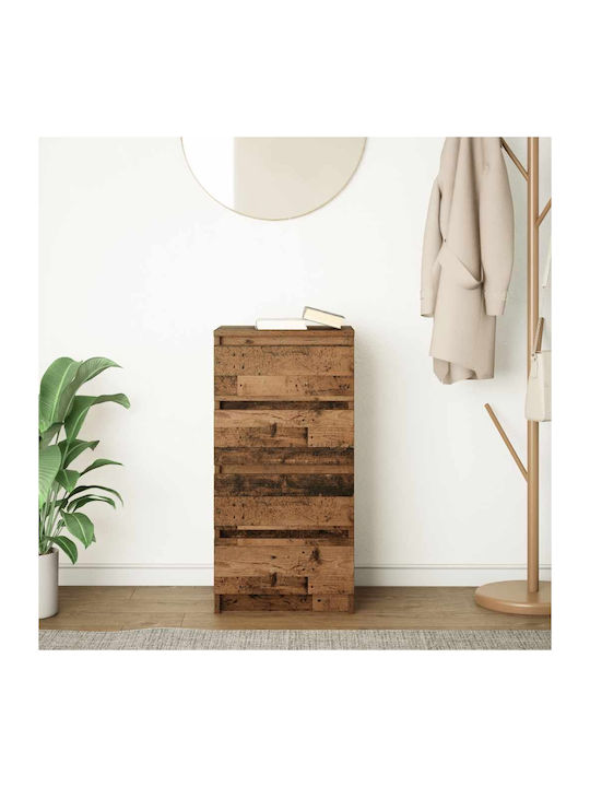 Office Storage Chipboard Cabinet Coffee L37.5xW35xH76cm