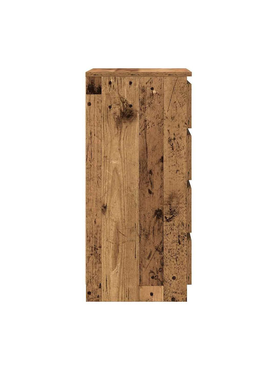 Office Storage Chipboard Cabinet Coffee L37.5xW35xH76cm