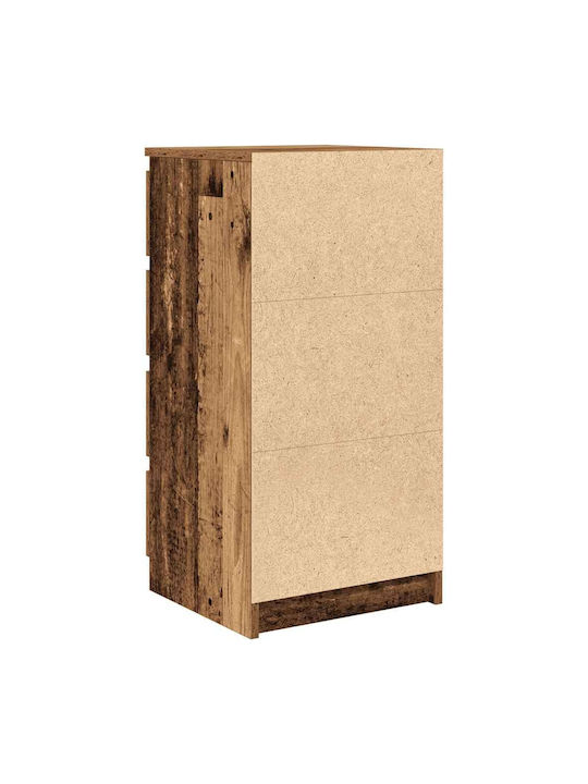 Office Storage Chipboard Cabinet Coffee L37.5xW35xH76cm