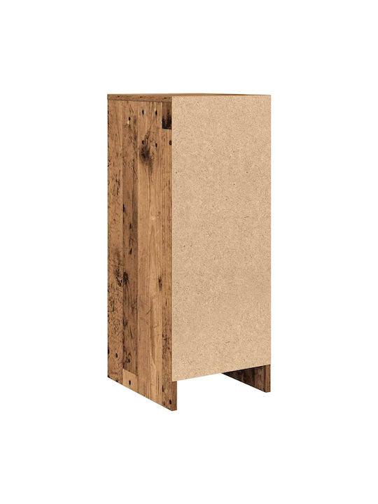 Sideboard Wooden with Drawers Brown 29.5x34x76cm