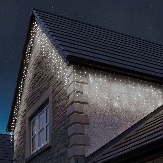 1200 Lichterketten LED 50m. Kaltes Weiß Typ Regen 1Stück