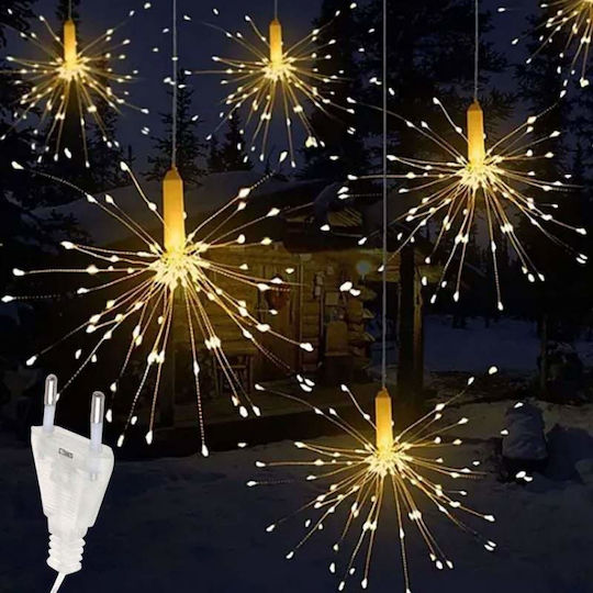 300 Lichter LED 4m. Warmes Weiß Typ Feuerwerk 1Stück