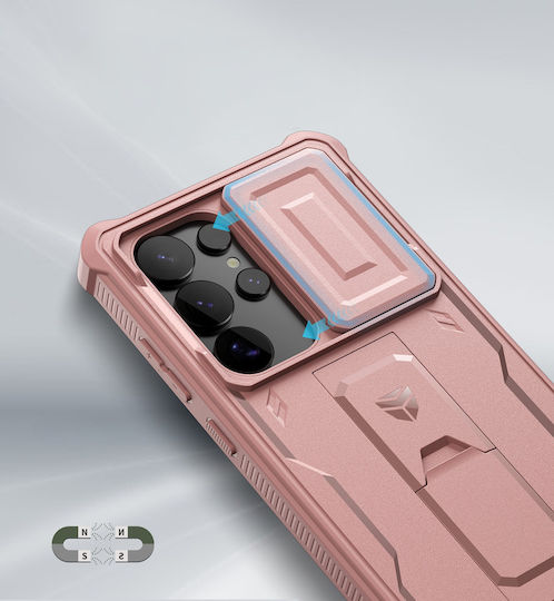 Dexnor 360 Full Cover Ροζ (Galaxy S25 Ultra)