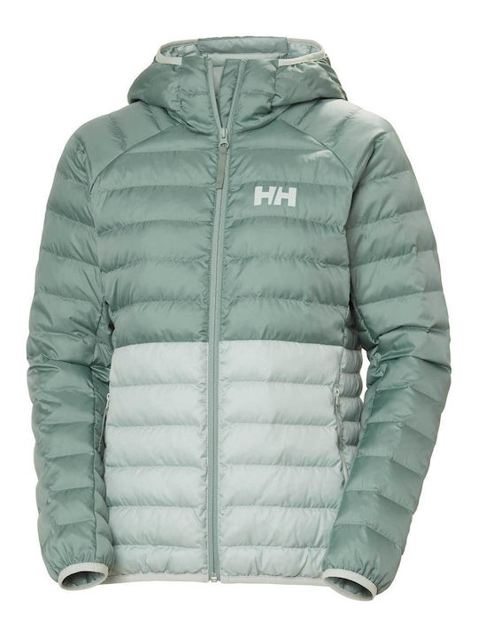 Women's Short Lifestyle Jacket for Winter Green