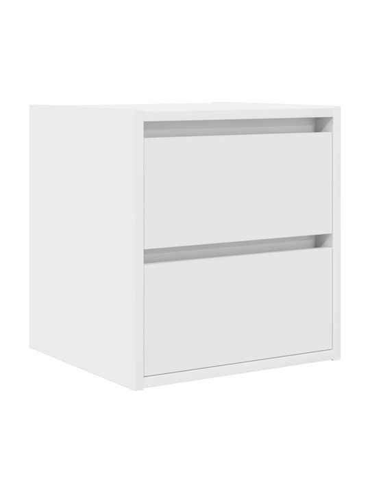 Vidaxl Wall-Mounted Bedside Tables 2 Pieces White 38x34x40cm White