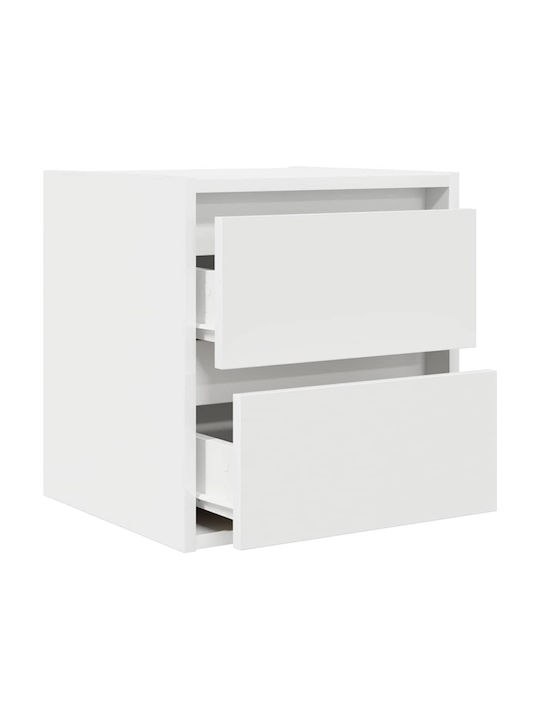 Vidaxl Wall-Mounted Bedside Tables 2 Pieces White 38x34x40cm White