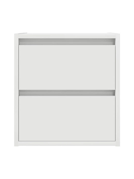 Vidaxl Wall-Mounted Bedside Tables 2 Pieces White 38x34x40cm White