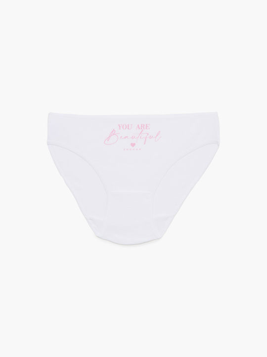 Pretty Baby Set of Kids' Briefs White-Pink 6pcs