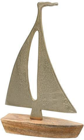 Barcă Decorativă Fylliana din Aluminiu cu Bază din Lemn Culoare Aurie 19x6x30cm 946-124-044 Barcă Decorativă Fylliana din Aluminiu cu Bază din Lemn Culoare Aurie 19x6x30cm 946-124-044