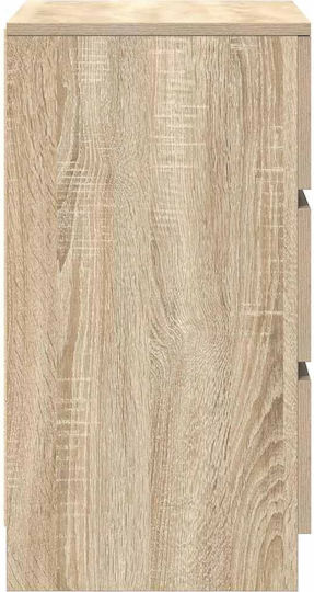Комоди Дървени Дъб Сонома 2бр 39x35x65см