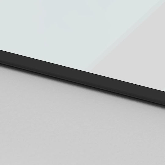 Συρόμενη Πόρτα Σετ Υλικού Μαύρο 90x205 Cm Γυαλί Μετριασμένο Μαύρο 90 X 205 Εκ Ράγα 183 Εκ