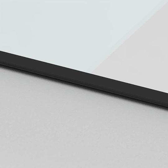 Συρόμενη Πόρτα Σετ Υλικού Μαύρο 76x205 Cm Γυαλί Μετριασμένο Μαύρο 76 X 205 Εκ Ράγα 183 Εκ