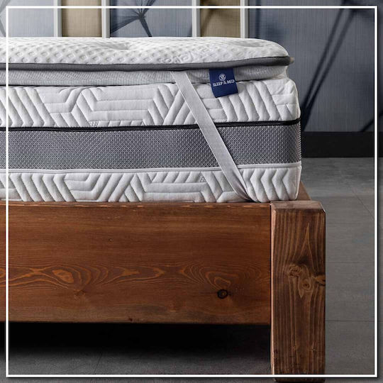 Semi-Double Mattress Topper "Aloe Vera Hard Comfort" 120x200x7 2etopaloeh7-120200