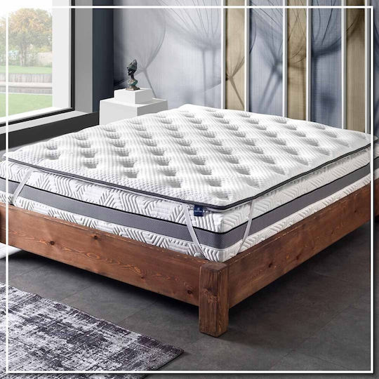 Semi-Double Mattress Topper "Aloe Vera Hard Comfort" 120x200x7 2etopaloeh7-120200