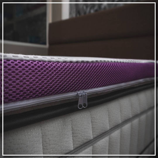 Lavender Single Mattress Topper 90x190x4 2etoplava4-90190