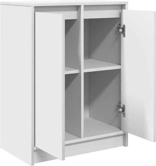 Vidaxl Шкаф за обувки Бял 57x34x76см ПДЧ 1 брой Бял