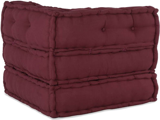 Vidaxl Pouf Modular Vișiniu 70x70x54 Material Roșu