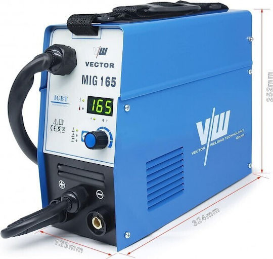 Vector Електрожен Inverter MAG / MIG с Максимален Ток на Заваряване 165Спецификация