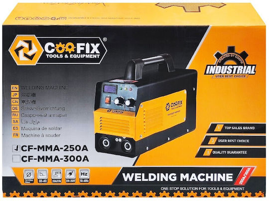 Coofix Ηλεκτροκόλληση Inverter MMA με Μέγιστο Ρεύμα Συγκόλλησης 250A και Κύκλο Εργασίας 60%