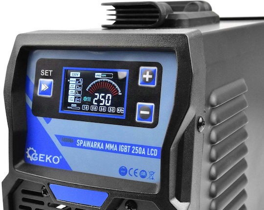 Geko Ηλεκτροκόλληση Inverter MMA με Μέγιστο Ρεύμα Συγκόλλησης 250A και Κύκλο Εργασίας 60%