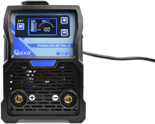 Geko Ηλεκτροκόλληση Inverter MMA με Μέγιστο Ρεύμα Συγκόλλησης 250A και Κύκλο Εργασίας 60%