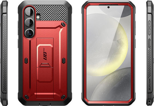 Supcase Unicorn Beetle Pro Umschlag Rückseite Silikon Rot (Galaxy S25)