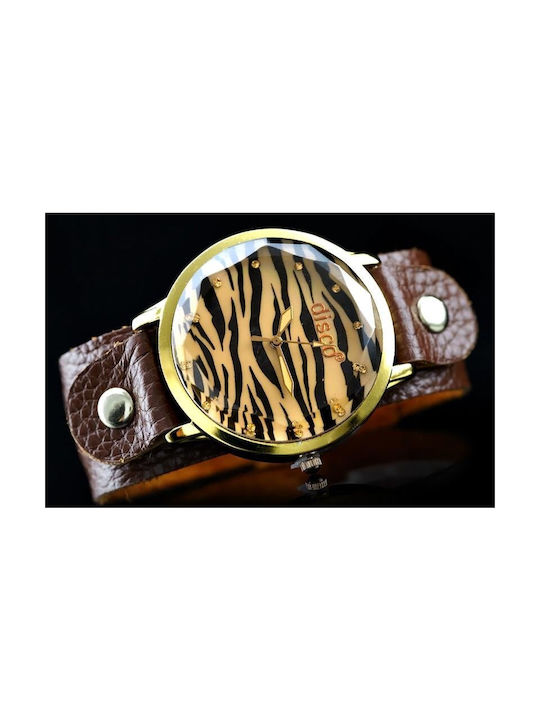 Damen Uhr mit Braun Lederarmband