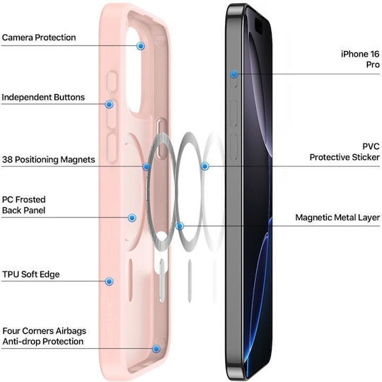 Dux Ducis Yind Back Cover Silicone / Plastic Gray (iPhone 16 Pro Max)