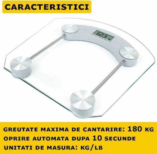 Ψηφιακή Ζυγαριά 180kg Διάφανη