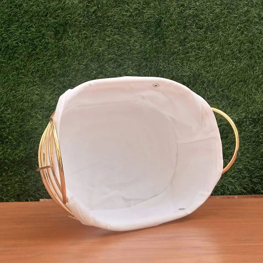 Coș de pâine Metalic Auriu 26x19cm