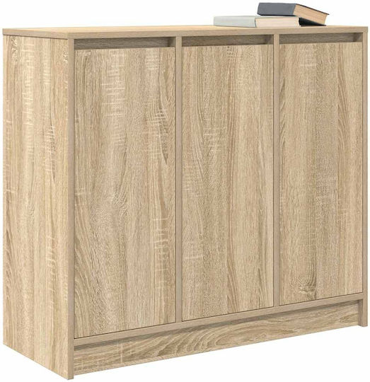 Дървен Офисен Шкаф Кафяв 85x34x76см