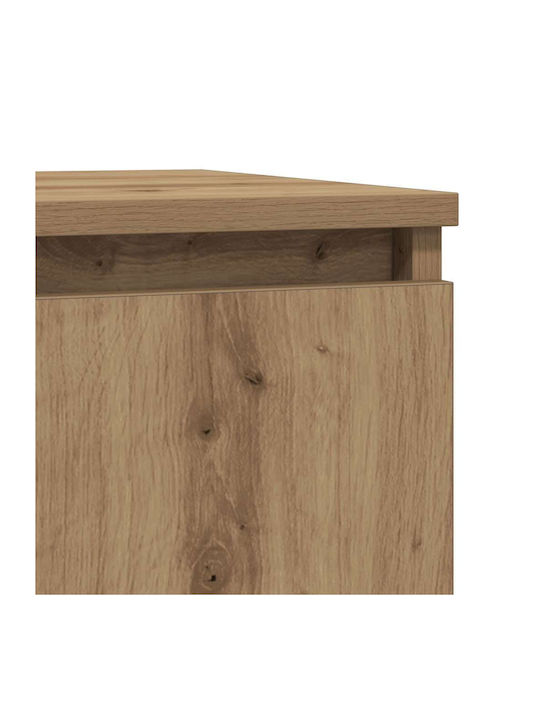 Office Storage Chipboard Cabinet Coffee L57xW34xH76cm
