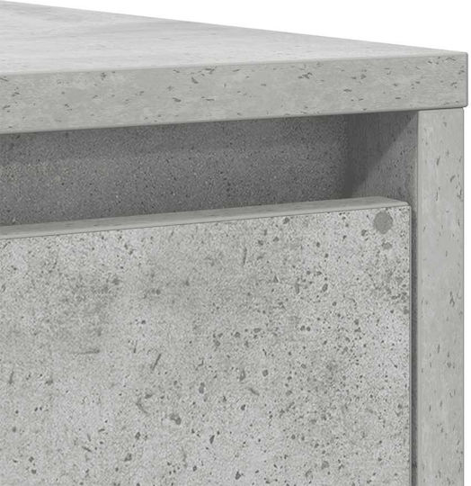 Cabinet De Birou Din Lemn Gri 85x34x76cm