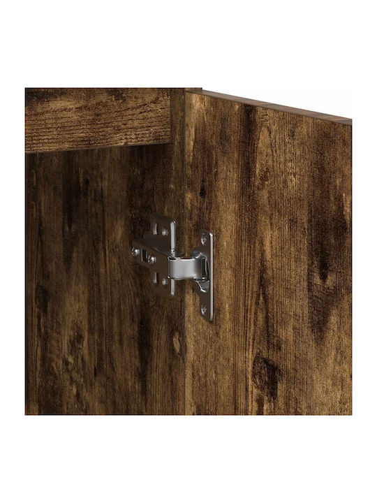 Office Storage Chipboard Cabinet Coffee L29.5xW34xH76cm