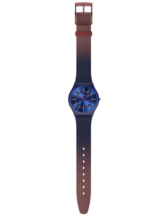 Swatch Swatch Women's Watch with Blue Rubber Strap