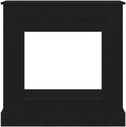 vidaXL Μεταλλικό Προστατευτικό Τζακιού 90x30x90cm Μαύρο