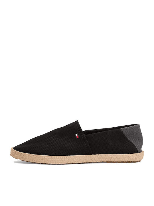 Stoff Herren Espadrilles in Schwarz Farbe