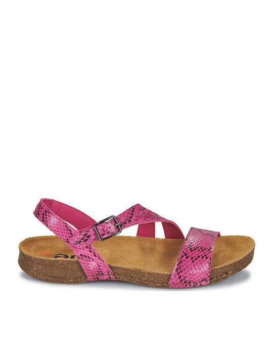 Flache Sandalen für Damen in Rosa Farbe