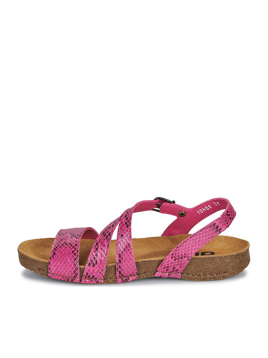 Flache Sandalen für Damen in Rosa Farbe