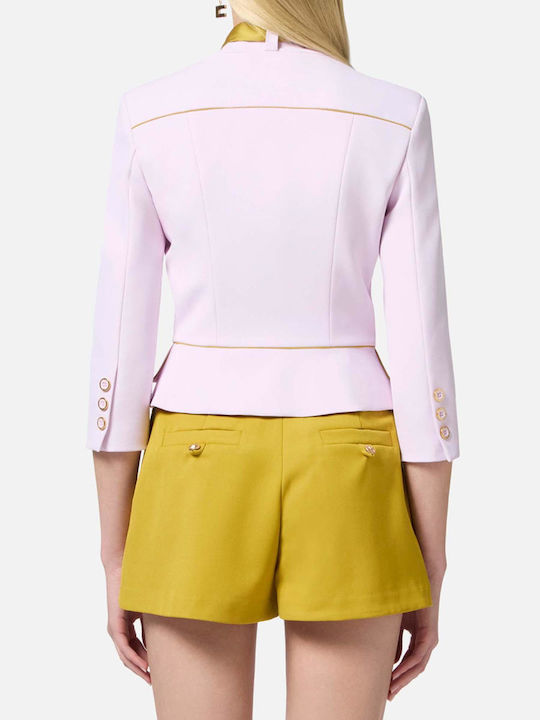 Elisabetta Franchi Short Women's Cardigan Pink