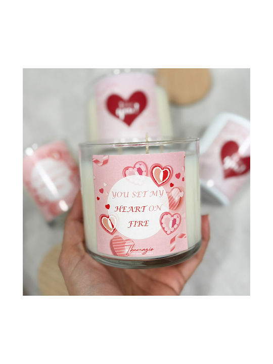 Lumânare parfumată din soia Themagio 500g Valentine's Pure Musk