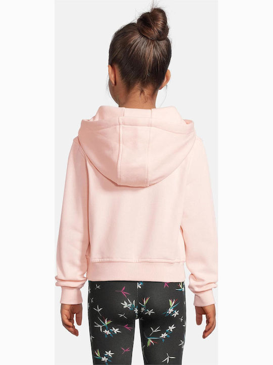Set Hanorace Copii cu Glugă și Buzunare White, Pink