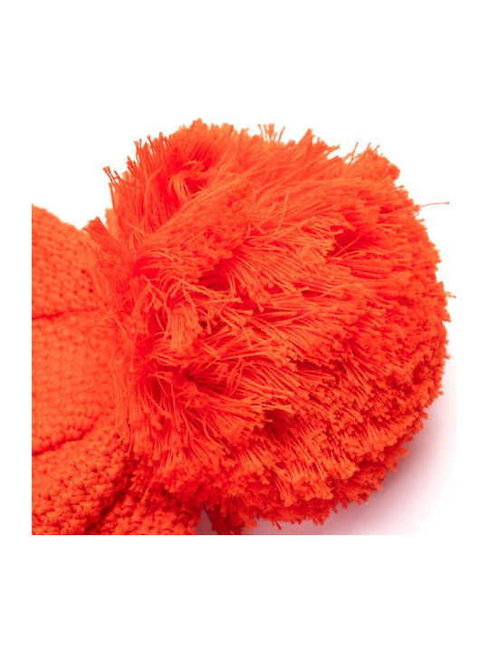 Pom Pom Beanie Unisex Căciulă Tricotat în culoarea Portocaliu