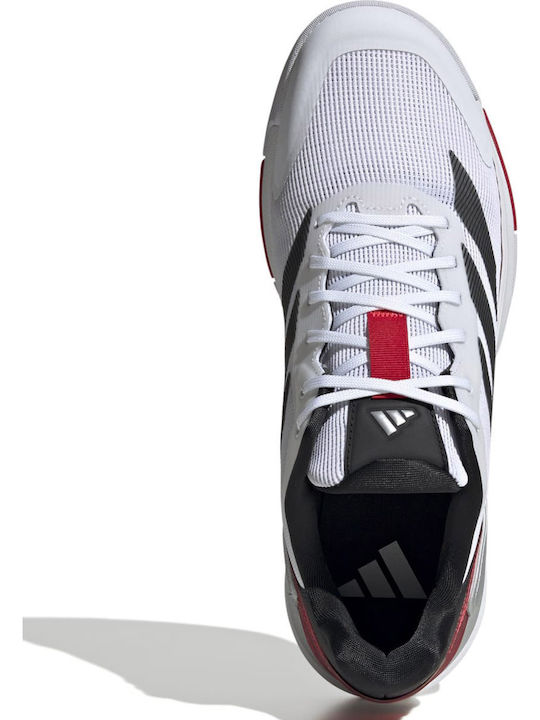 adidas Crazyquick Ανδρικά Παπούτσια Padel Λευκά