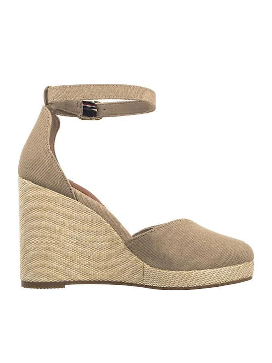 Platforme Dama De Vară Tip Espadrile Bej