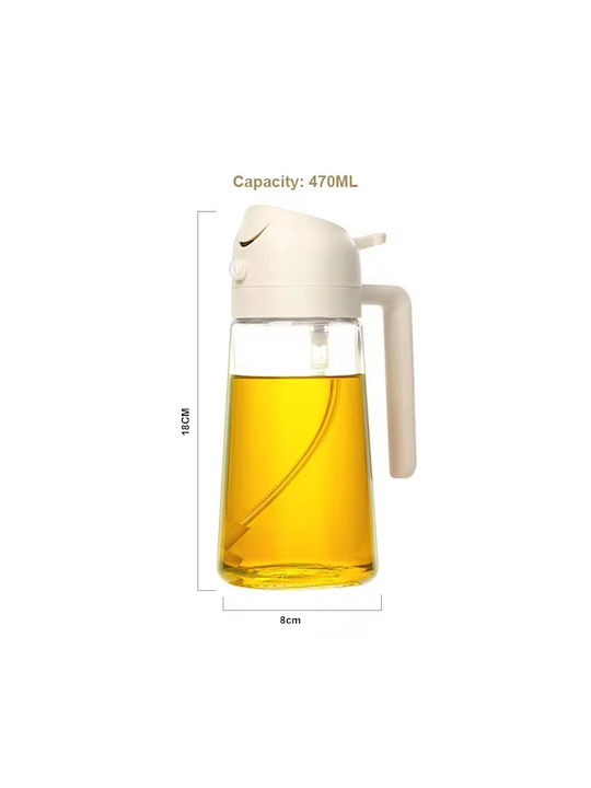 Δοχείο Λαδιού Γυάλινο με Ροή 500ml
