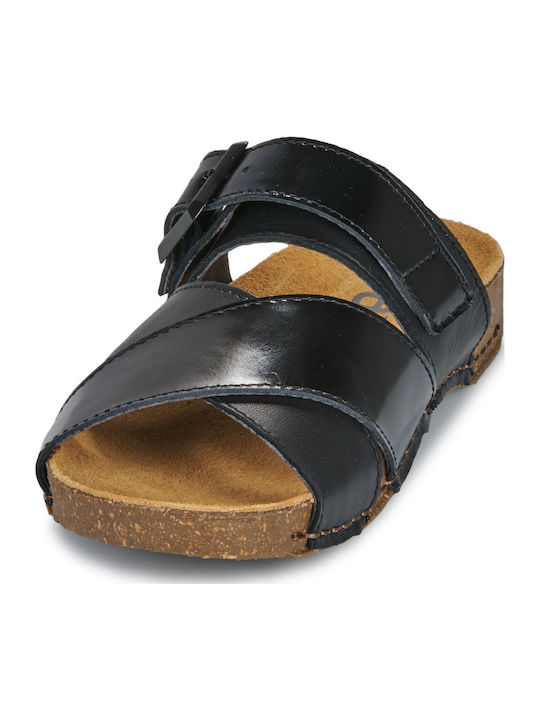 Flache Sandalen für Damen in Schwarz Farbe