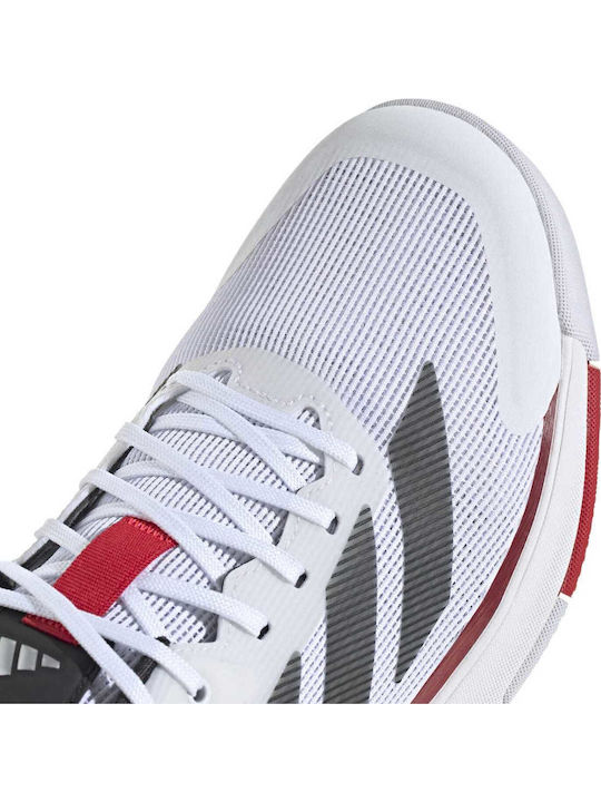 adidas Crazyquick Ανδρικά Παπούτσια Padel Λευκά